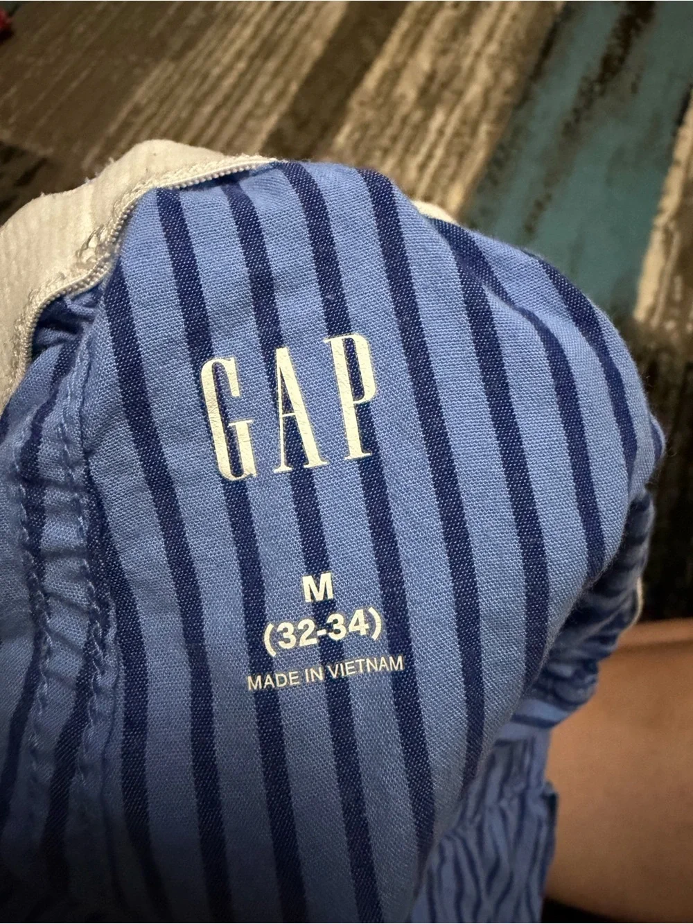 GAP Blue Striped Sleep Shorts